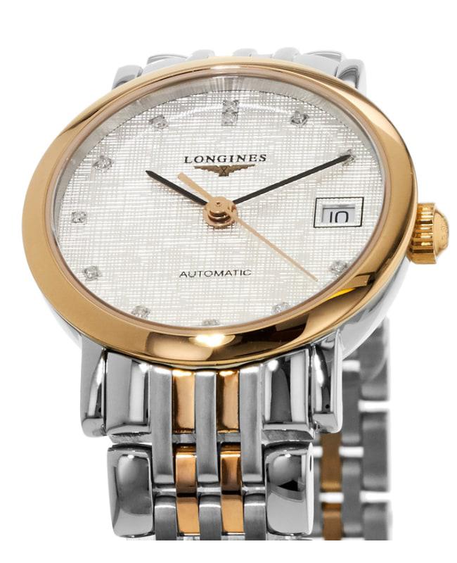Longines Longines Elegant Automatic Steel & Rose Gold Women's Watch L4.309.5.77.7