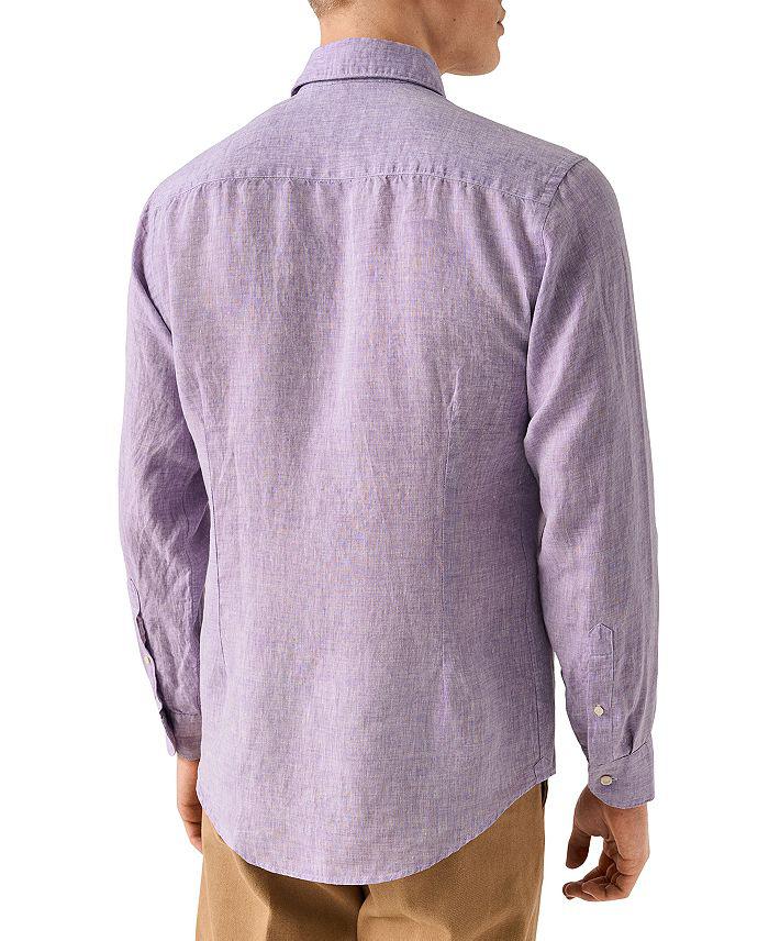 Eton Contemporary Fit Solid Linen Shirt