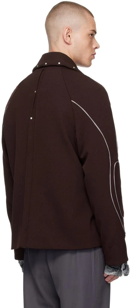 Kiko Kostadinov Burgundy Chalice Jacket 3