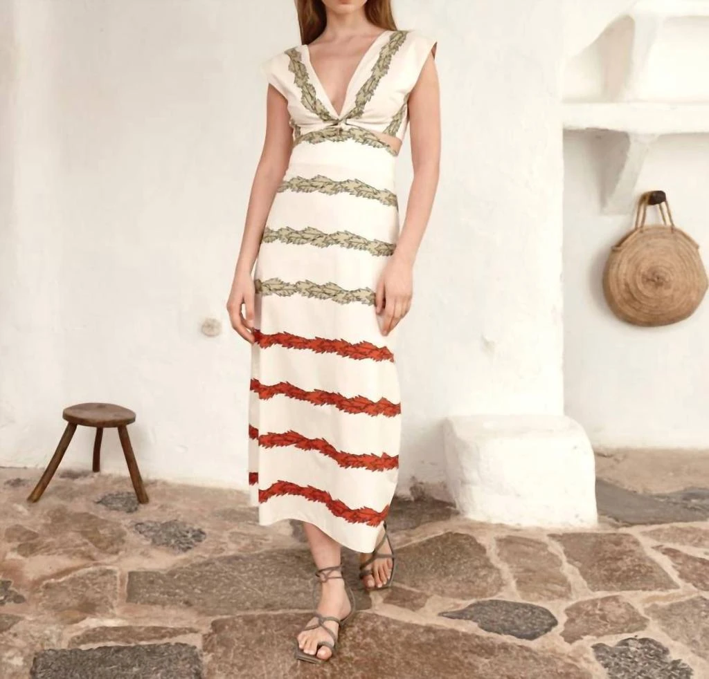 Juan de Dios Juan De Dios - Women's Quinto Sol Cotton Midi Dress 1