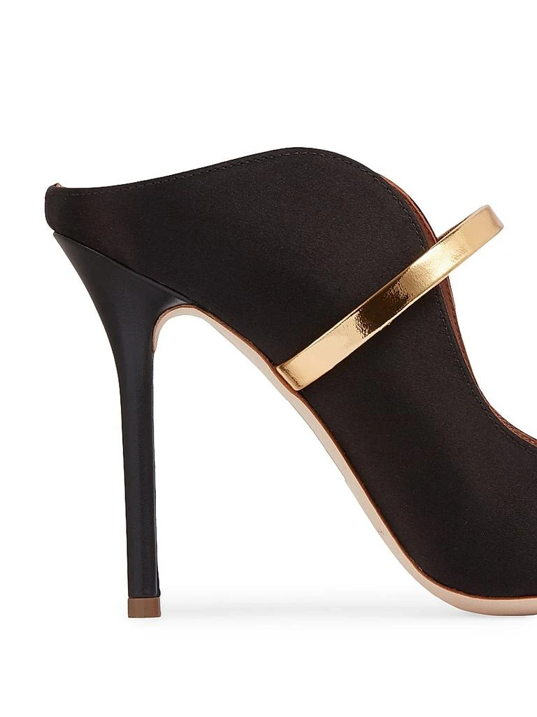 Malone Souliers Maureen 100MM Satin Heeled Mules 5