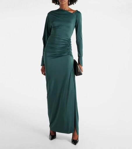 Ruched asymmetric gown  On Sale Now with Up to 31% Off | Discover  Exclusive Deals & Savings at BeyondStyle  Authentic Victoria Beckham gowns |m|dresses|women|n|o|clothing|w|e|designers|victoria beckham with  Limited-Time Discounts, Free Shipping, and