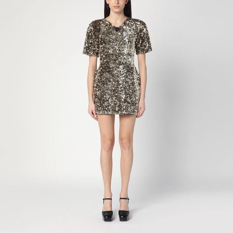 Marc Jacobs Gold Mini Dress With Sequins  On Sale Now with Up to 58% Off |  Discover Exclusive Deals & Savings at BeyondStyle  Authentic Marc Jacobs  women|marc-jacobs-gold-mini-dress-with-sequins with Limited-Time Discounts,