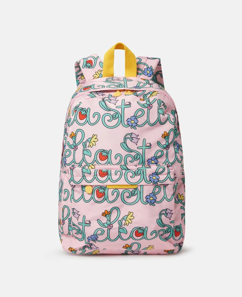 Stella McCartney Stella McCartney - Stella Vine Print Backpack, Woman, Pink/Multicolor