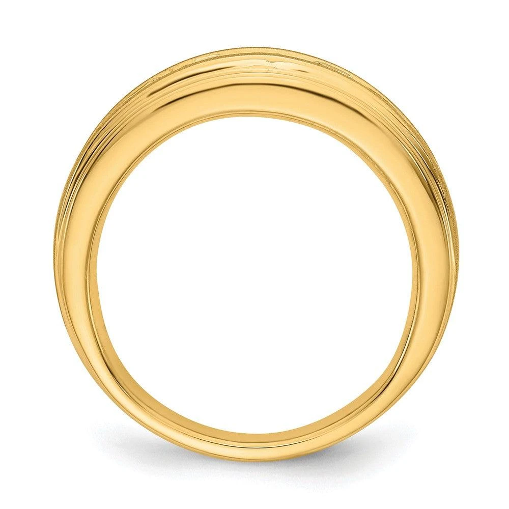 Diamond2Deal 10k Yellow Gold Lab Grown Diamond Wedding Band Ring 1.5Ct Clarity- VS Color- G-H 2