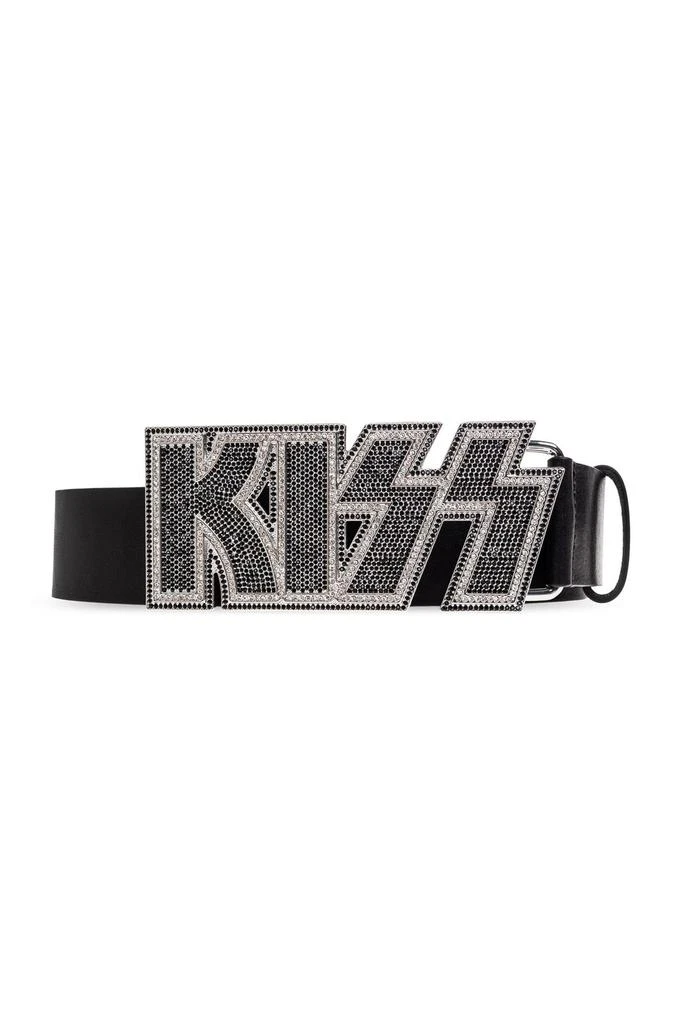 Sleek Leather Belt With Square Metallic Buckle – On Sale Now 