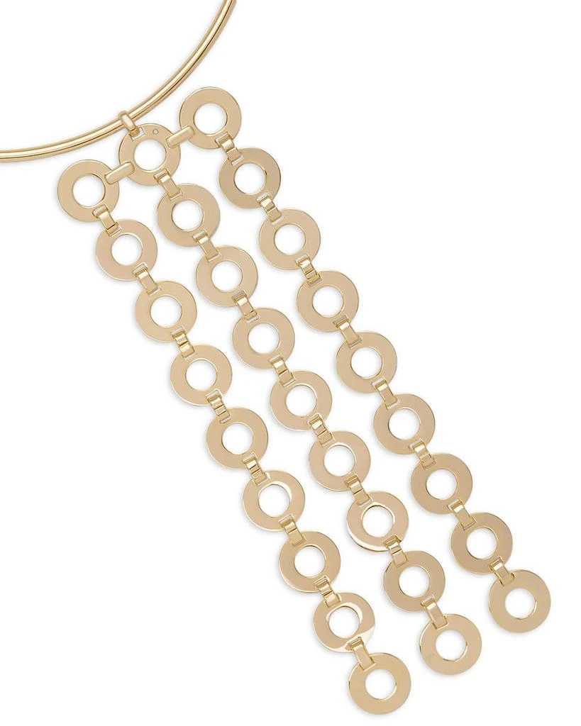 Ramy Brook Ring Link Jewelry Multi Ring Statement Necklace, 15.7" 2