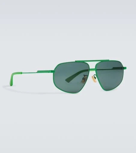 Bottega Veneta Metal-frame aviator sunglasses 4