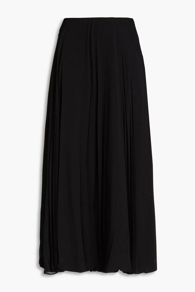 Valentino Pleated silk-georgette midi skirt 1