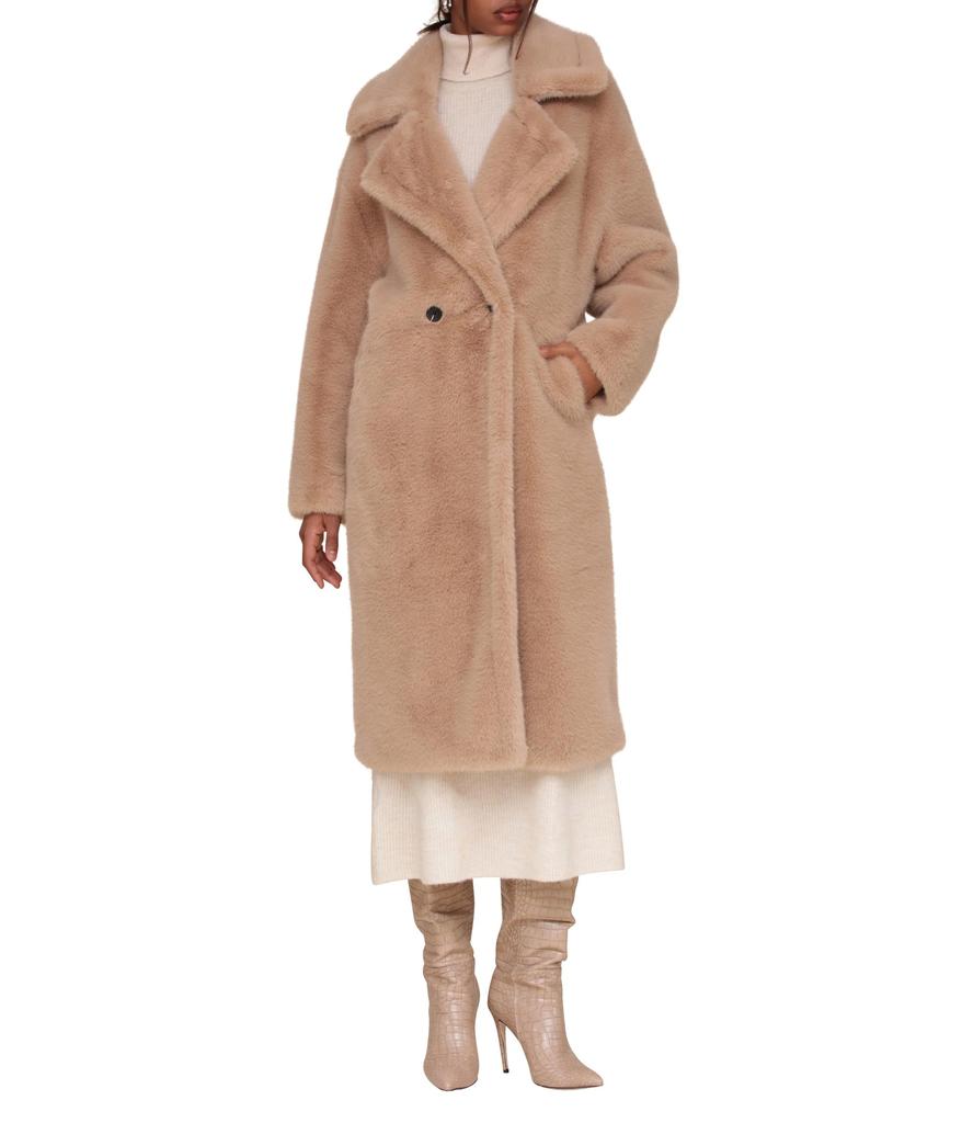 Avec Les Filles Luxe Faux Fur Walker Coat