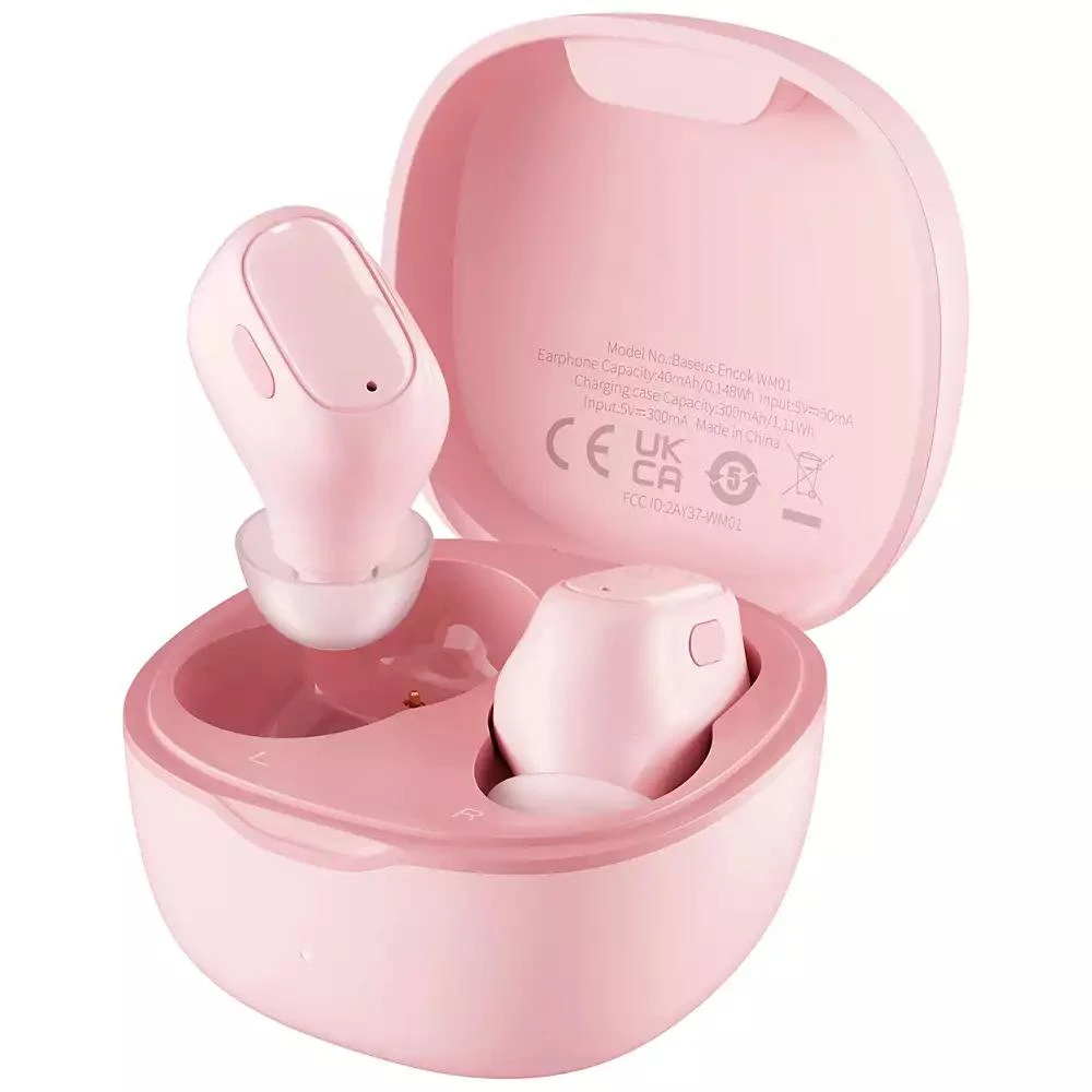 Baseus Bowie WM01 True Wireless Earbuds Bluetooth Headphones - White 1