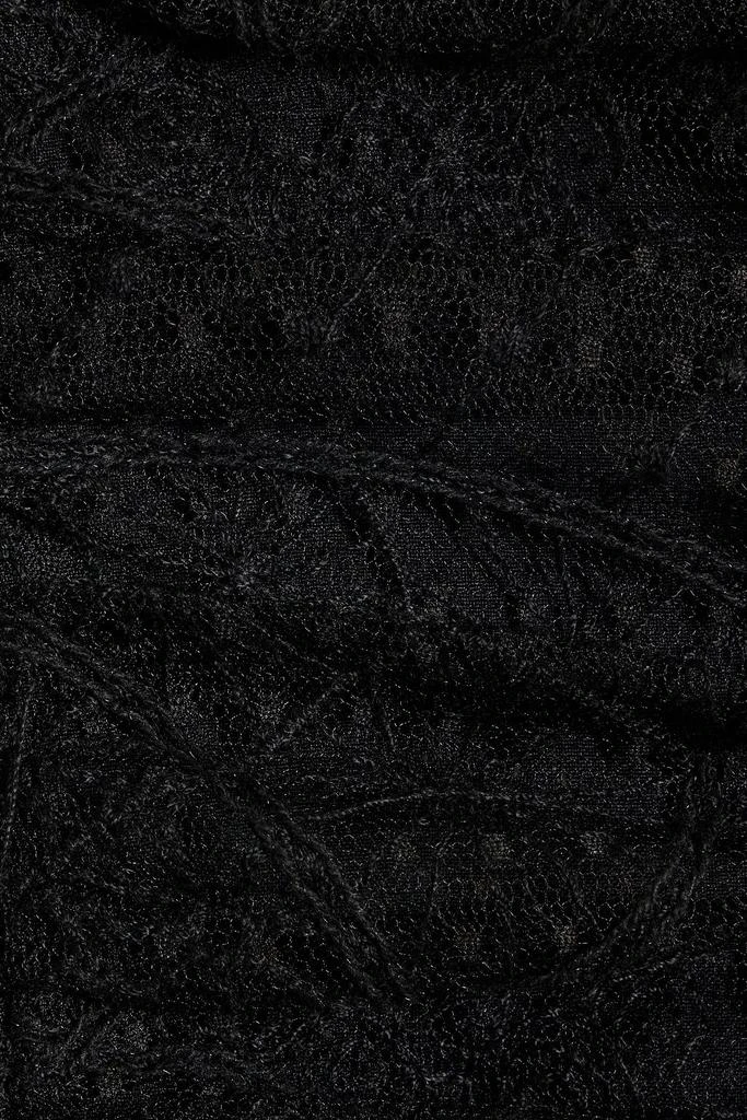 Anna Sui Ruched lace mini dress 4