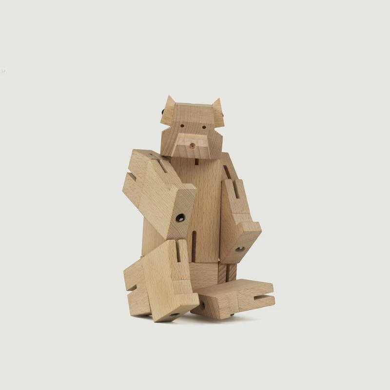 Kikkerland Articulated Wooden Bear White KIKKERLAND 4