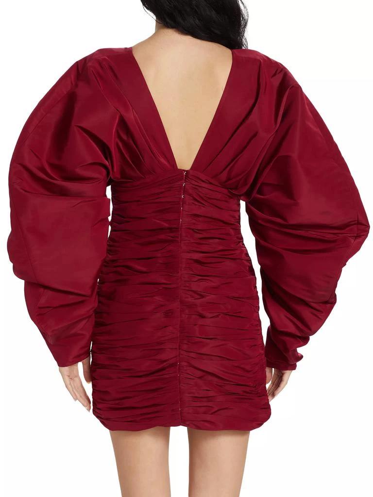 Aliétte Gathered Puff-Sleeve Minidress 4