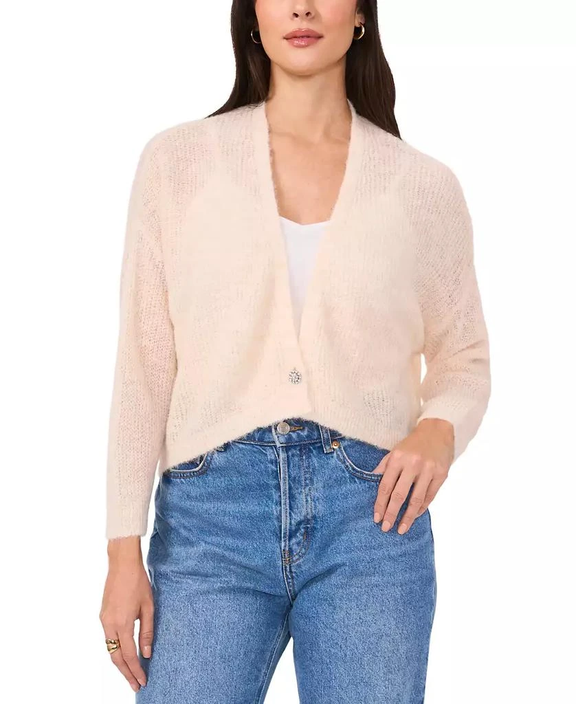 Vince Camuto Women's V-Neck Drop-Shoulder Button Cardigan 1