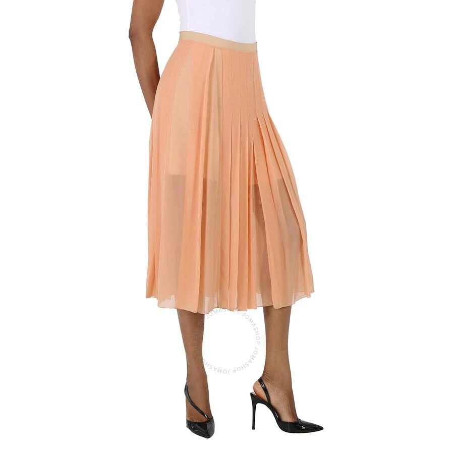 Chloé Ladies Dusty Coral Pleated Midi Skirt 3