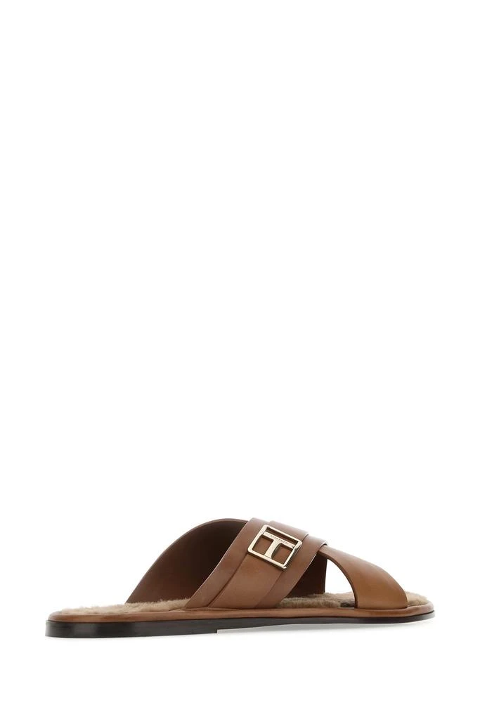 Tom Ford Brown leather slippers 2