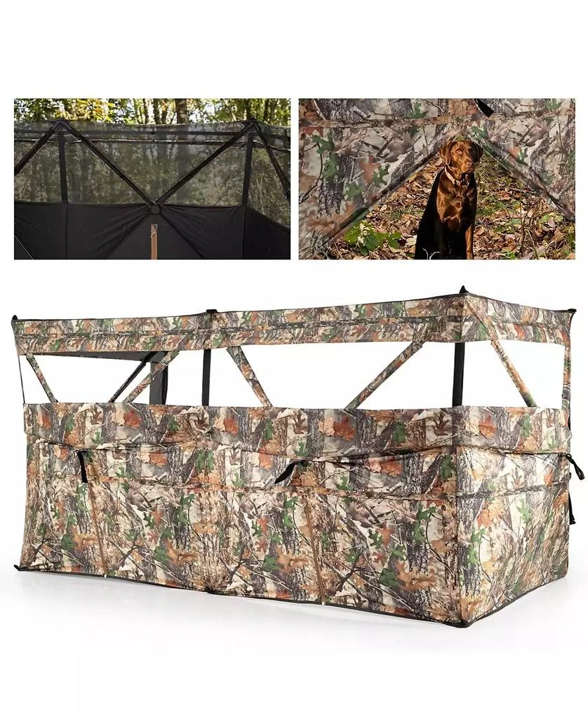 Mecale See-Through Pop-Up Hunting Blind Panel Waterfowl Blind for 1-3 People