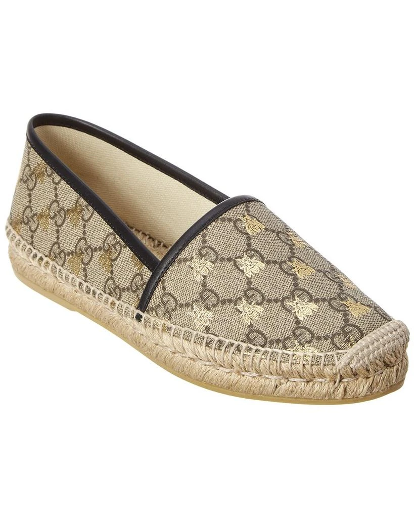 Gucci Bees GG Supreme Canvas Espadrille 1