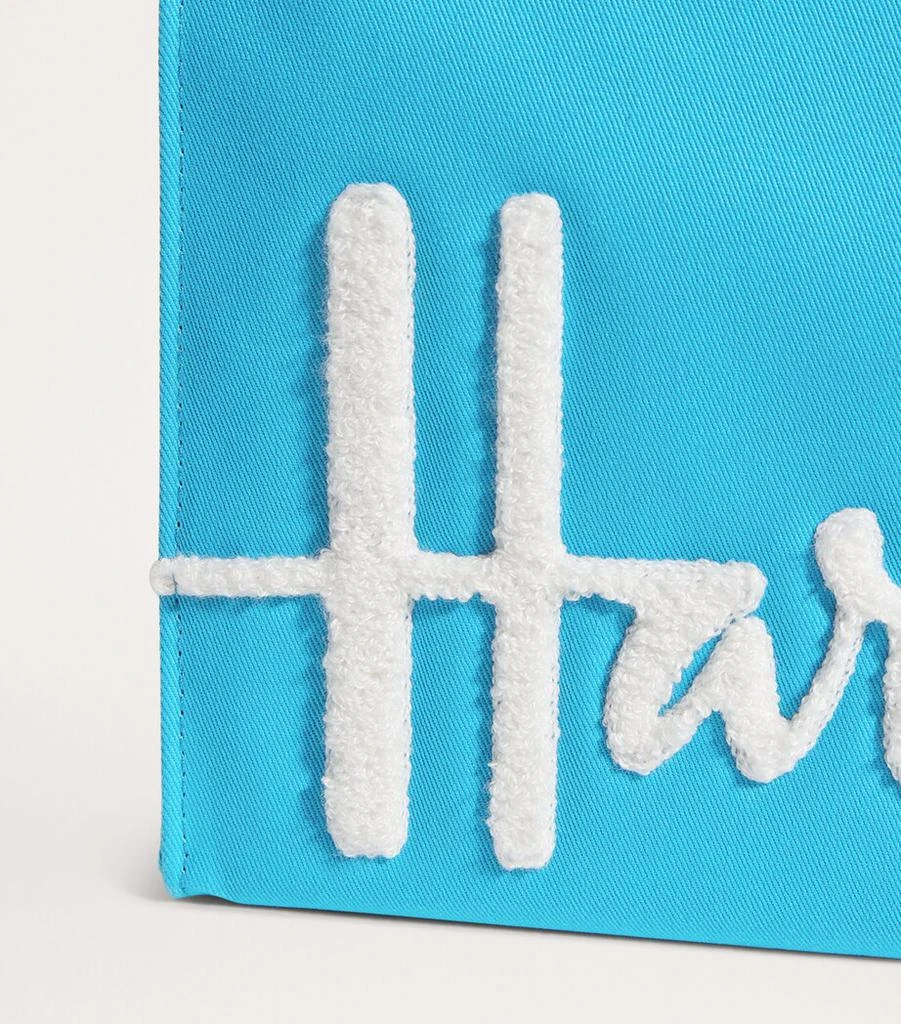 Harrods Small Cotton Logo Tote Bag 7