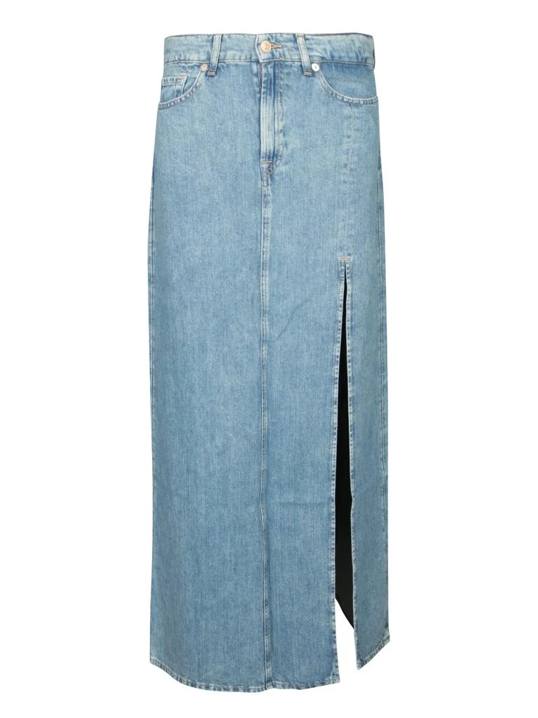 7 For All Mankind Celeste Denim Long Skirt 1