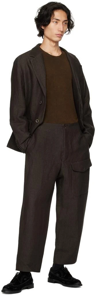 UMA WANG Brown Paxton Trousers 4