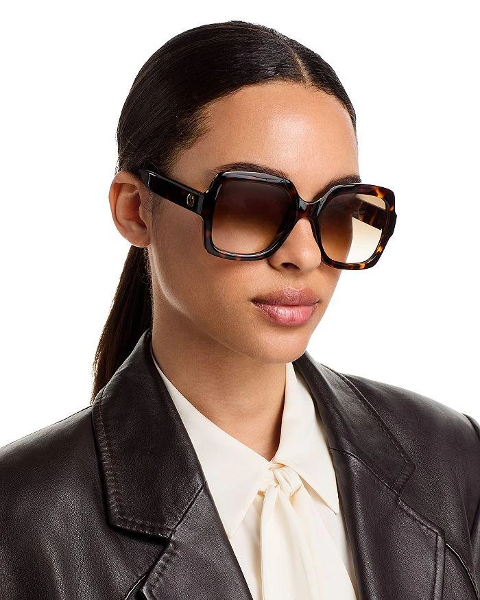 Gucci Minimal Squared Sunglasses, 54mm 3