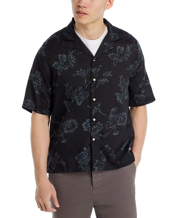 Officine Générale Short Sleeve Floral Shirt