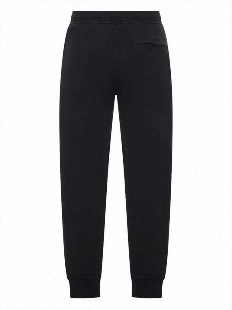 Stone Island Tapered Black Jogger Pants with Ribbed Cuffs 2