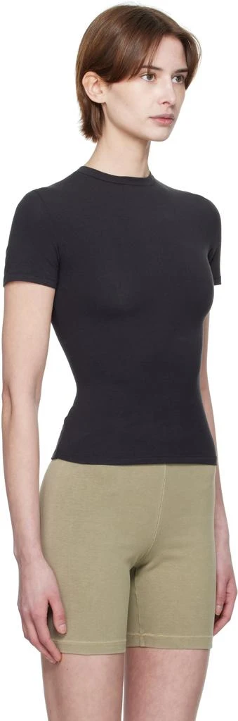 SKIMS Black Cotton Jersey T-shirt 2