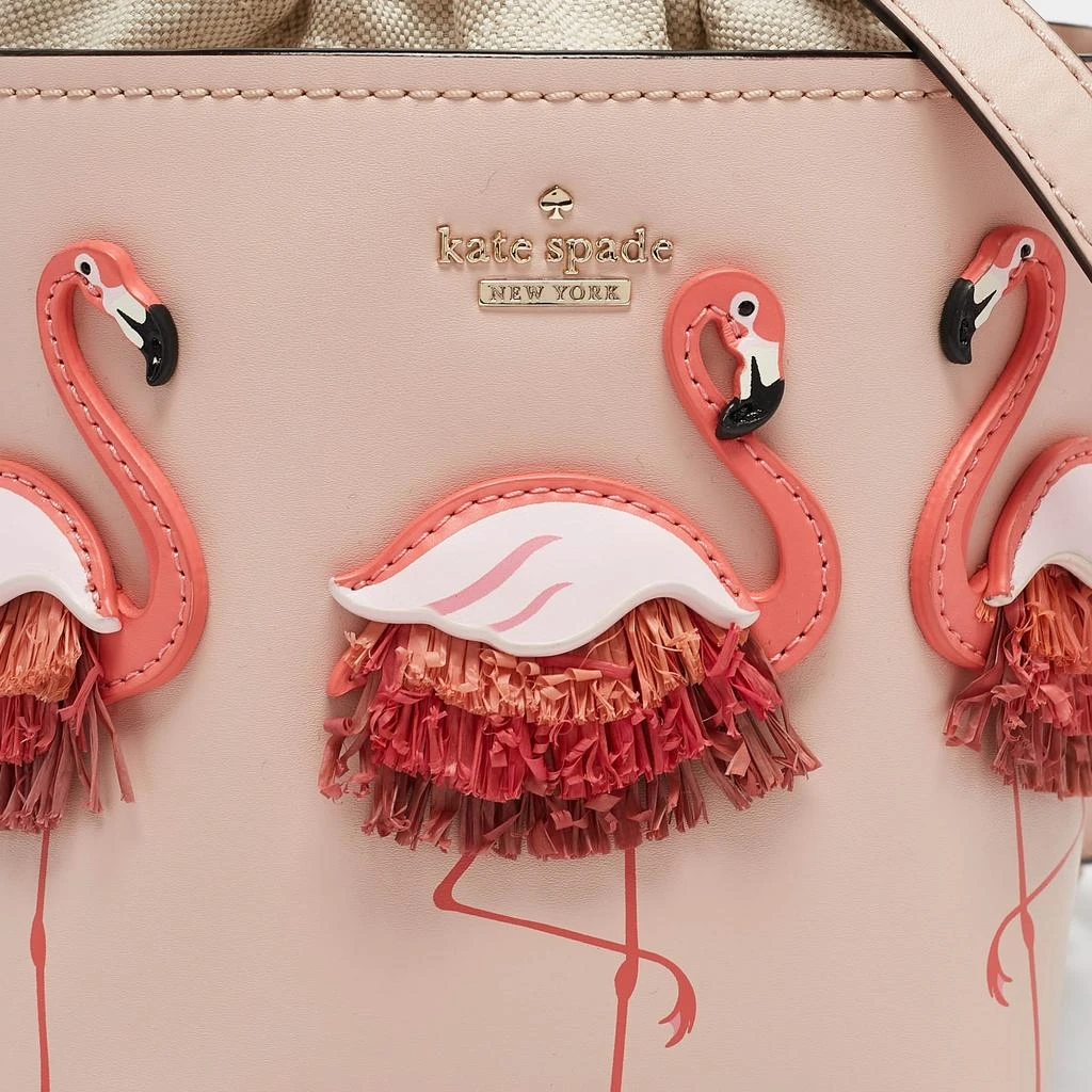 Kate Spade Kate Spade Pink Leather By The Pool Flamingo Pippa Bucket Bag 5