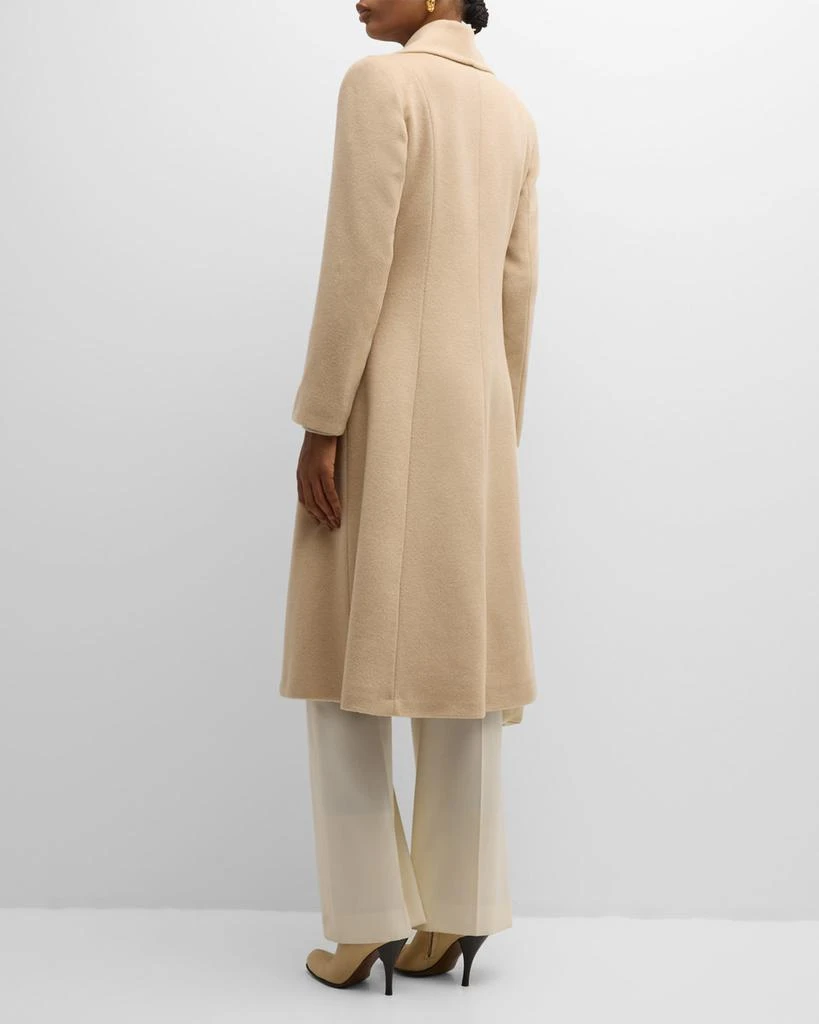 Sofia Cashmere Shawl-Collar Camel Hair Princess Coat 4