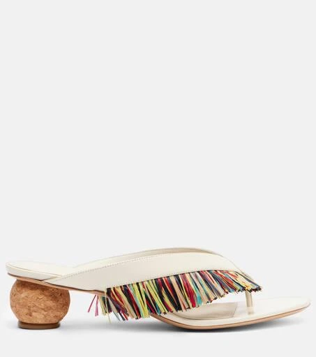 Salvatore Ferragamo Bettie fringed sandals 4