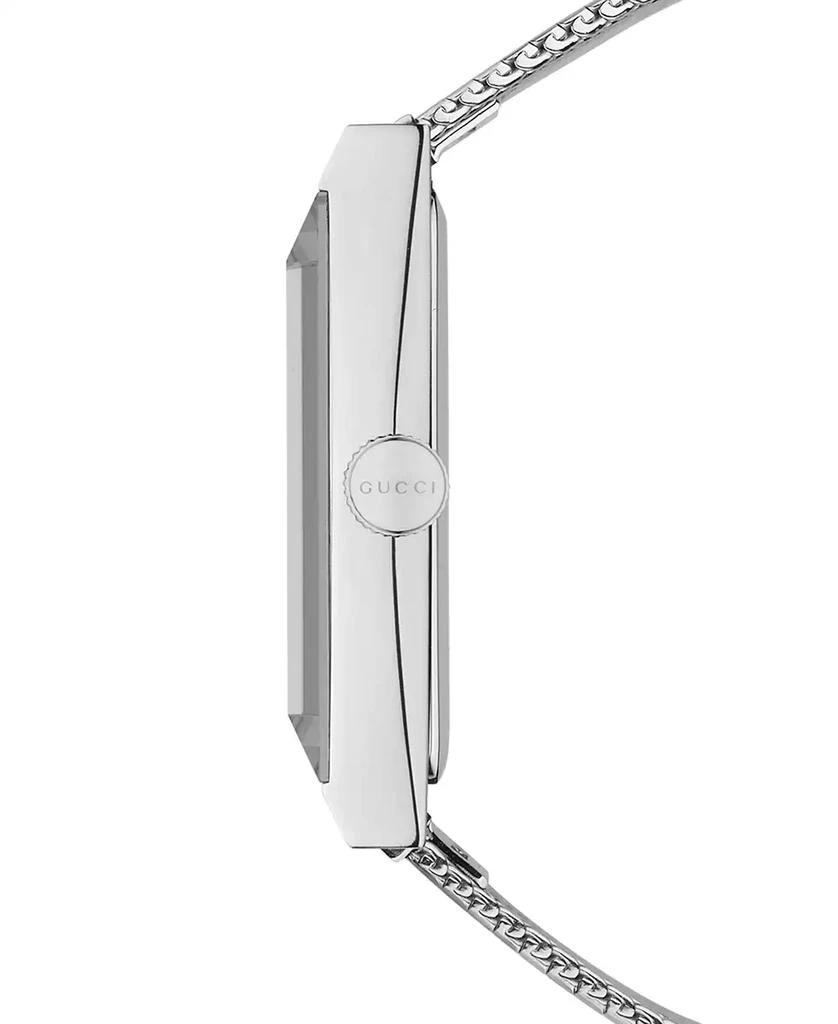 Gucci G-Frame Stainless Steel Mesh Bracelet Watch 21x34mm 3
