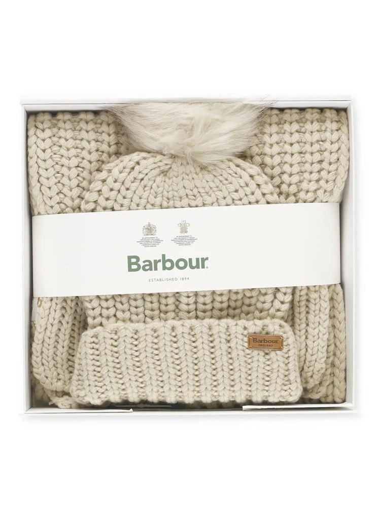 Barbour Saltburn Beanie & Scarf Knit Set 3