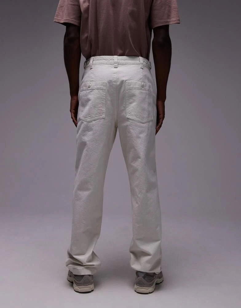 ARKET ARKET canvas loose trousers in white 3