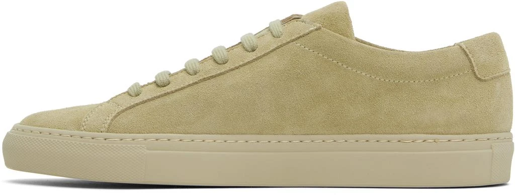 Common Projects Beige Achilles Tonal Suede Sneakers 3