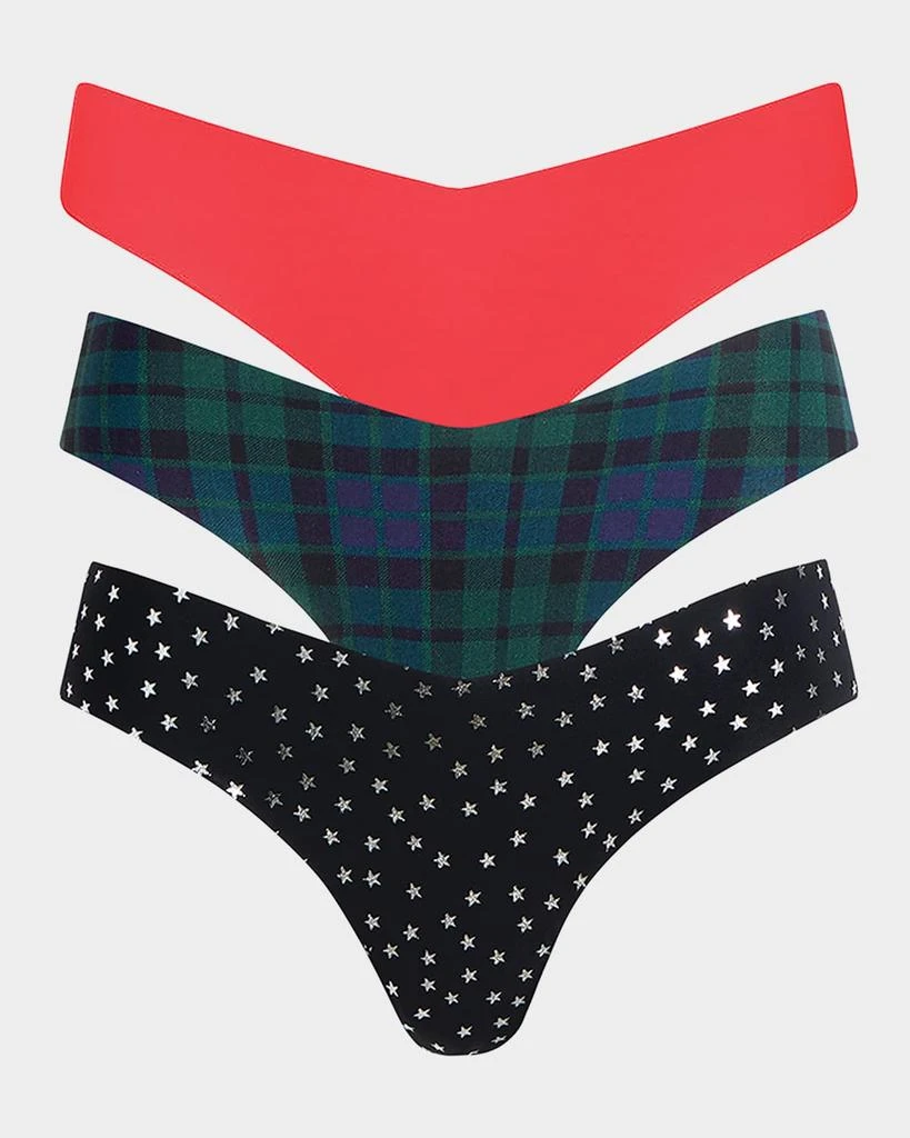 Commando Holiday Microfiber Thongs, 3-Pack 1