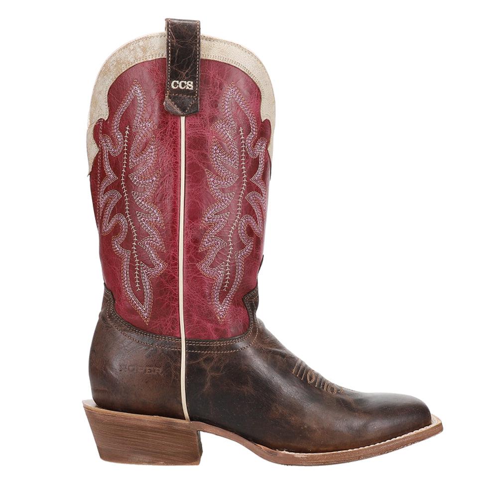 Roper Ride 'em Cowgirl CCS Embroidered Square Toe Cowboy Boots