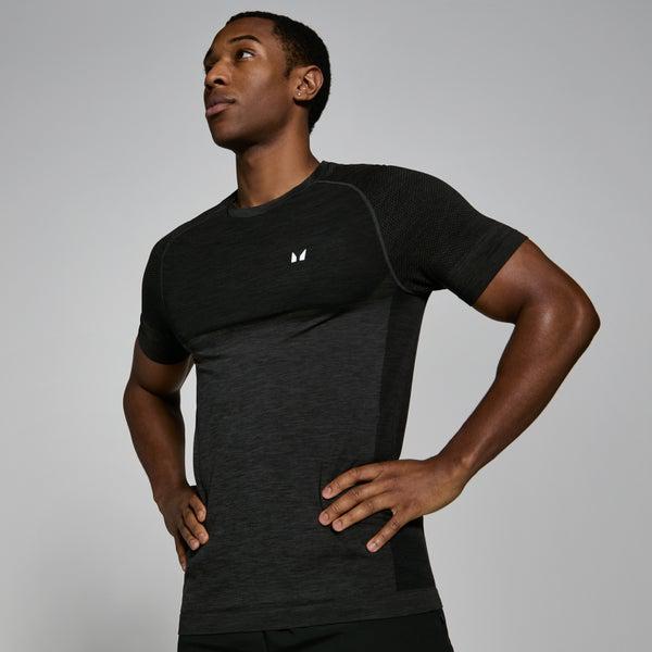 Myprotein MP Men's Seamless Short Sleeve T-Shirt - Black Marl