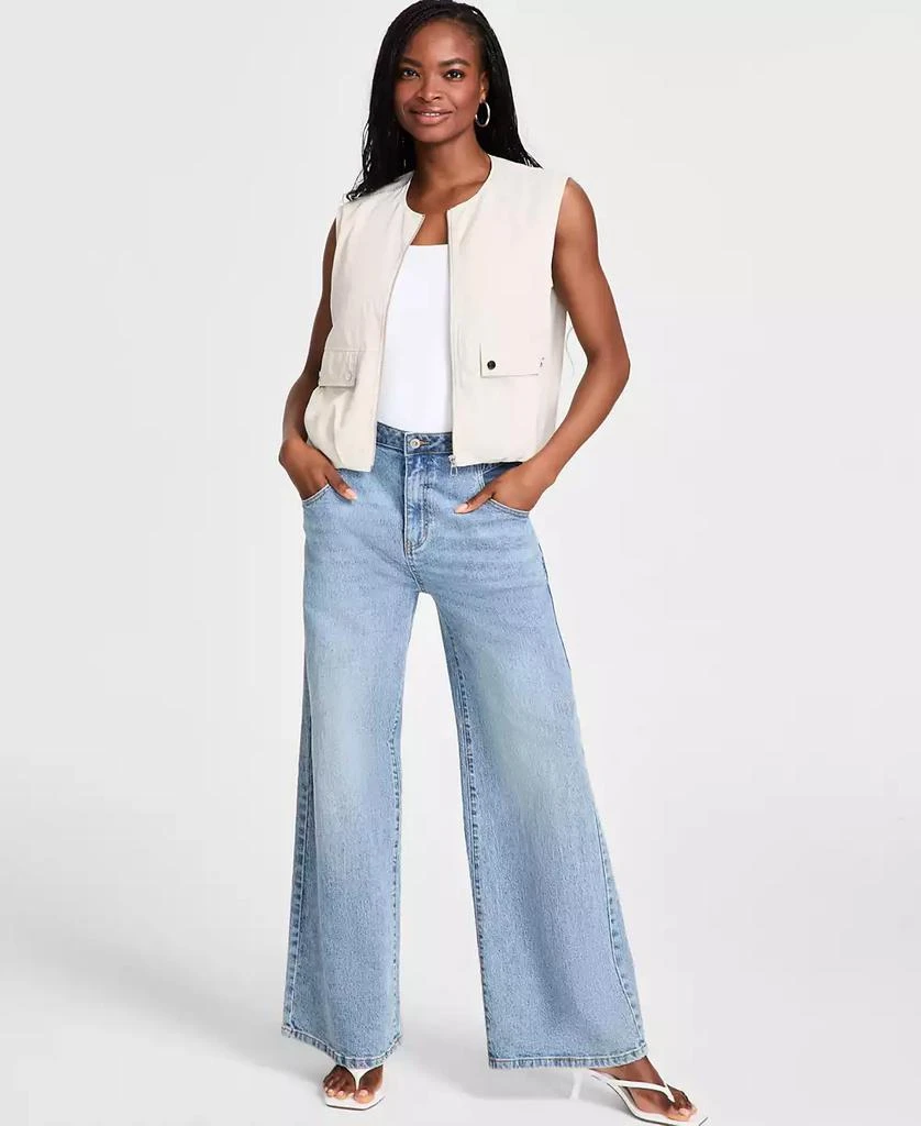 Bar III Women's Bubble-Hem Cargo Vest, Exclusively at Macy's 3