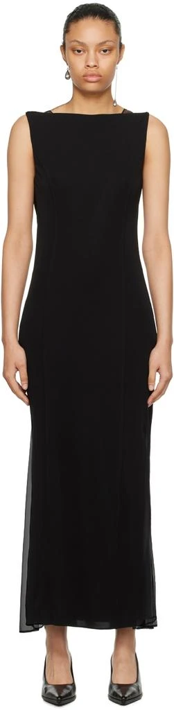 Black Sheer Back Maxi Dress  On Sale Now with Up to 60% Off | Discover  Exclusive Deals & Savings at BeyondStyle  Authentic Helmut Lang women|long  dresses with Limited-Time Discounts, Free