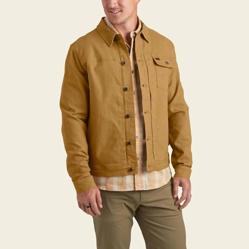 Howler Brothers Hb Lined Depot Jacket In Aged Khaki 2