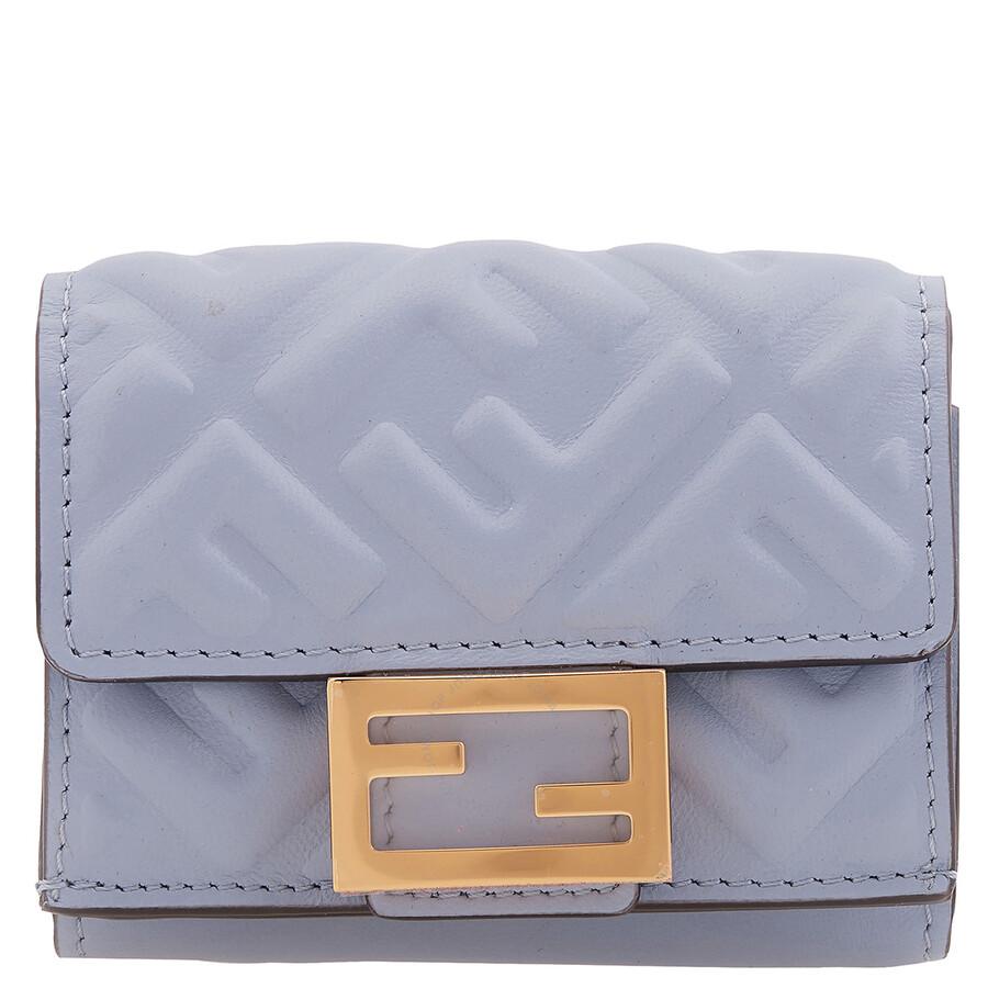 Fendi Fendi Baguette FF Jacquard Micro Trifold Wallet