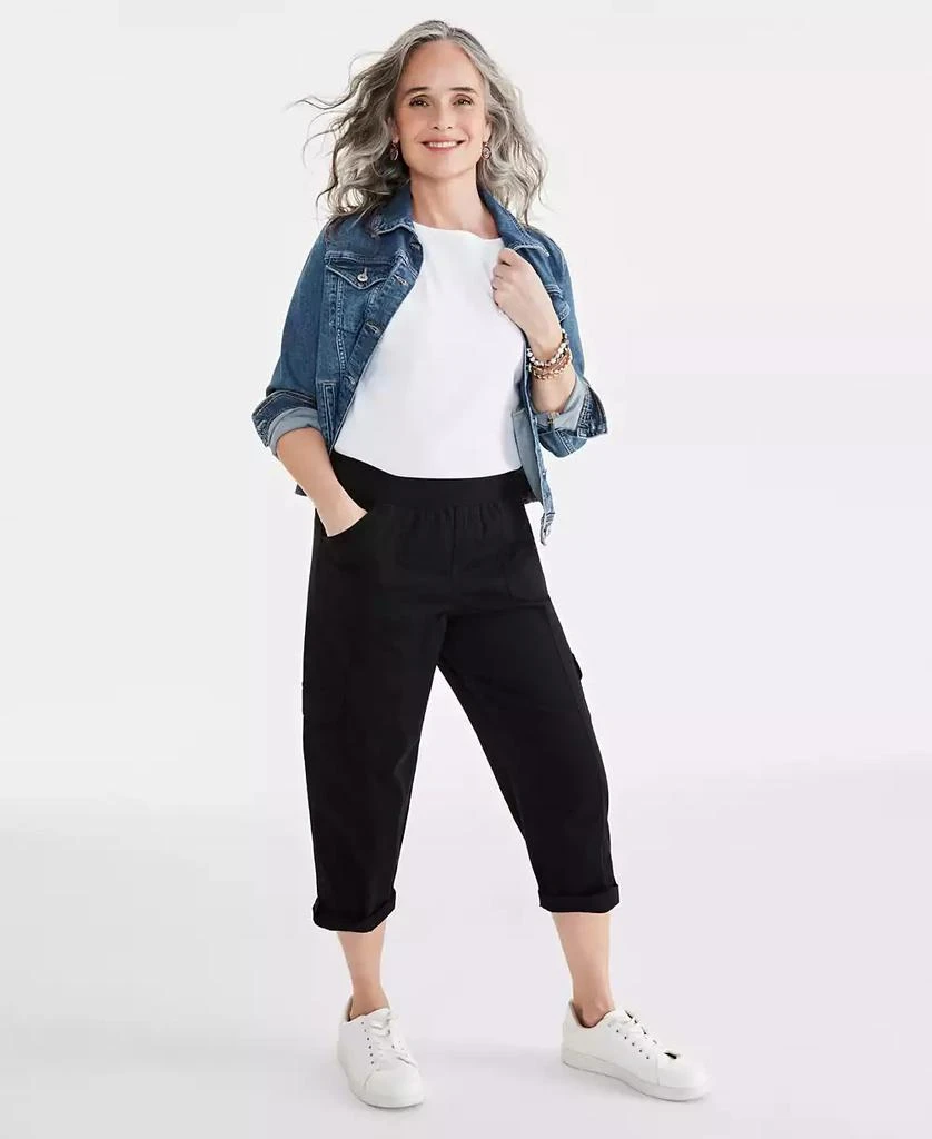 Style & Co Women's Twill Cuffed Pull-On Cargo Pants, Created for Macy's 3