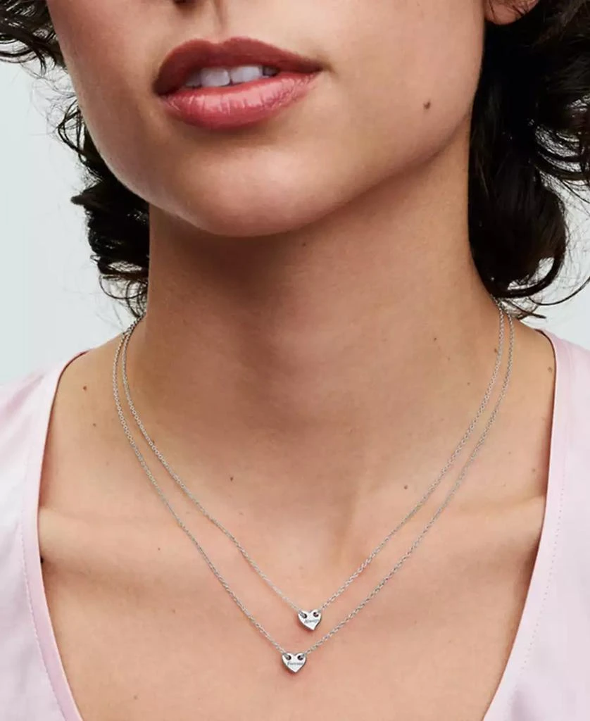 PANDORA Forever Always Splittable Heart Collier Necklaces 4