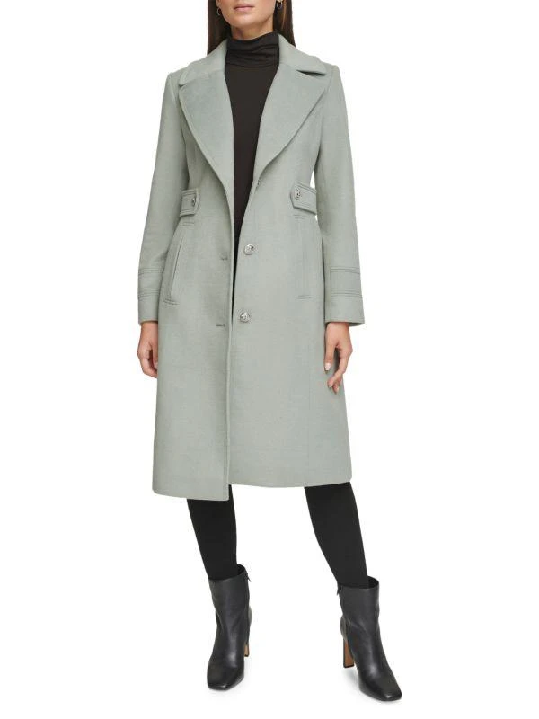 Kenneth Cole Military Wool Blend Overcoat 4