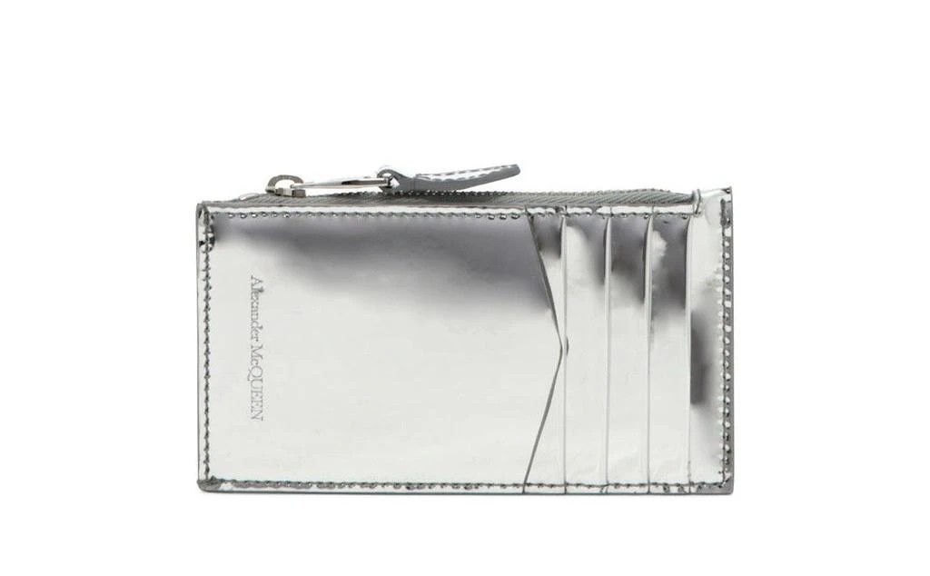 Alexander McQueen Alexander McQueen Skull Embellished Zipped Wallet 2