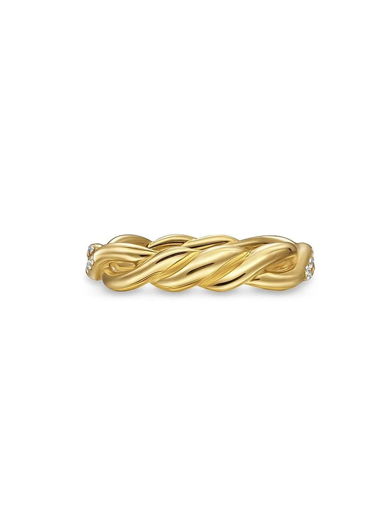 David Yurman Wisteria Band Ring in 18K Yellow Gold 5