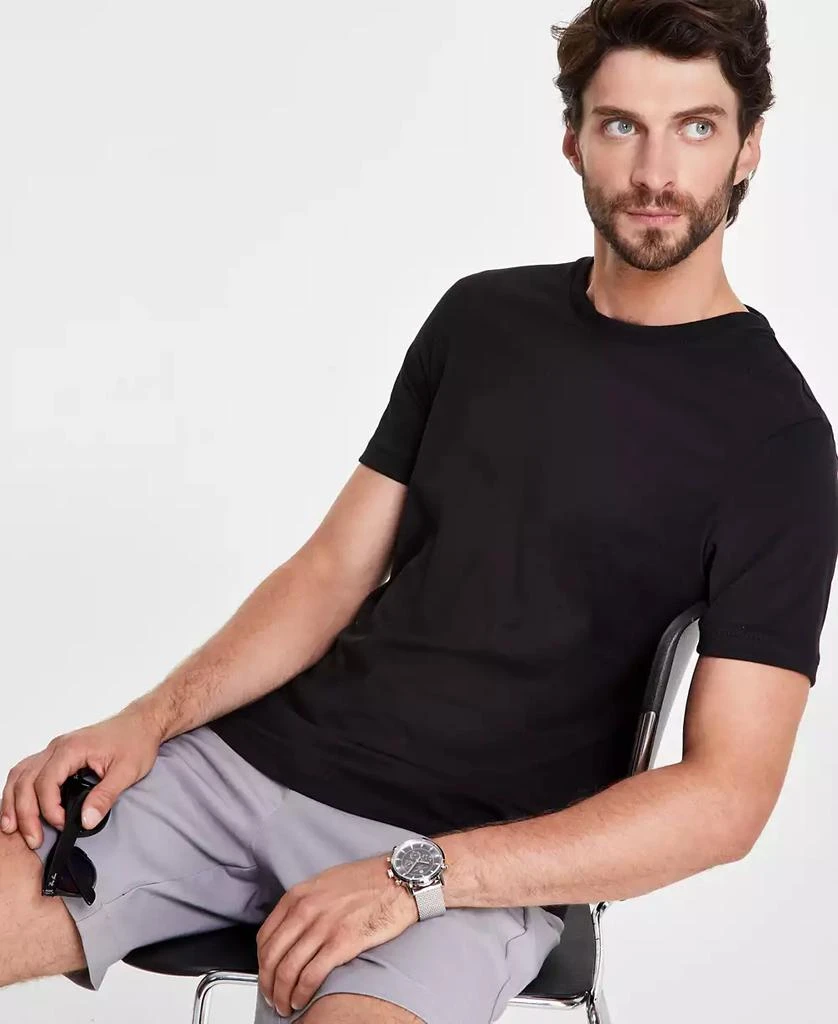Alfani Men
s Mercerized Cotton Short Sleeve Crewneck T-Shirt, Created for Macy
s 1